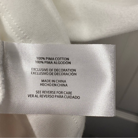 Orvis NWT White Women's 3/4 Sleeve V Neck Top 100% Cotton, Size Medium - Picture 6 of 7